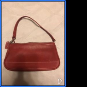 Coach Small Red Clutch